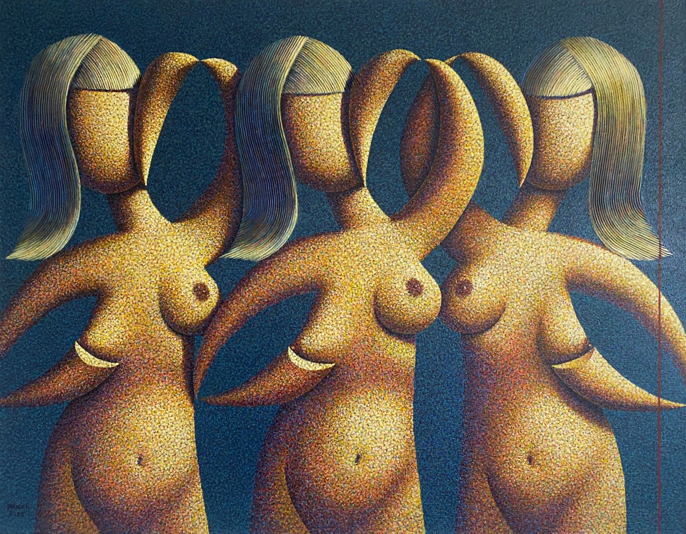 14.Radovan Pauch, Yellow Sisters, akryl na plátně