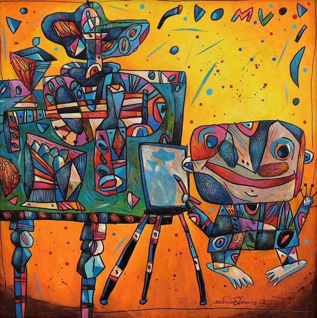 21. Michal Halva, Pablo Picasso maluje první kubistické zátiší, 71x71 PC 53 000