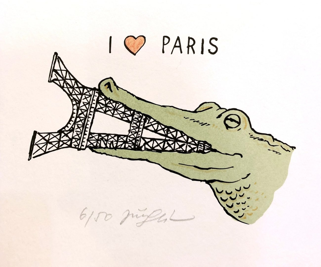 I love Paris (krokodýl, Eiffelovka
