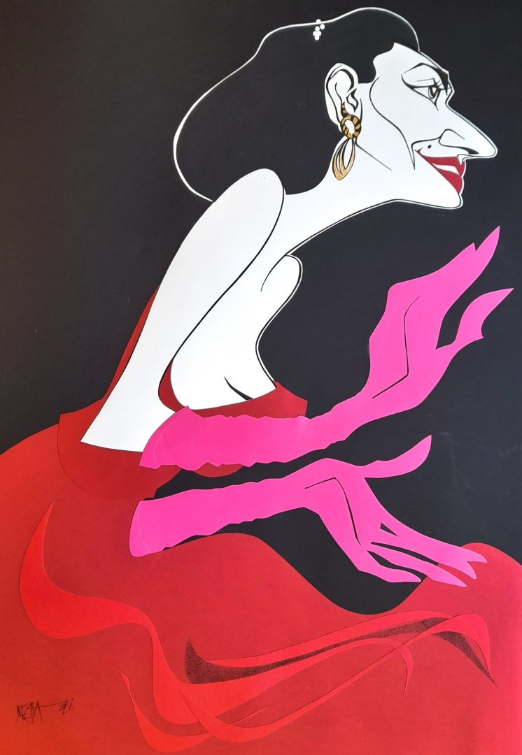 Callas - Carmen (červené pozadí)